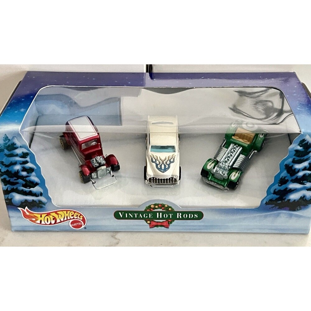 Y2K 2000 Hot Wheels Vintage Hot Rods 3-pack Holiday Gift Set 1:64 Diecast New